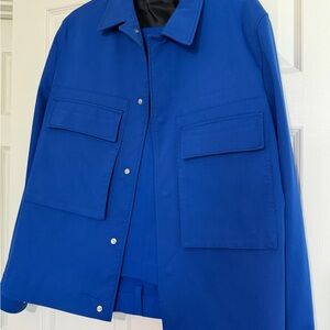 Zara Royal Blue Utility Jacket + Pants
